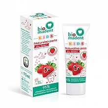 Fragrances, Perfumes, Cosmetics Kids Natural Fluoride-Free Strawberry Toothpaste, 3+ - Bio Madent Kids