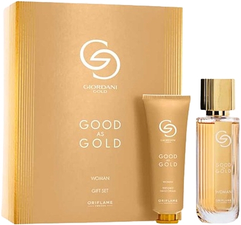 Oriflame Giordani Good As Gold - Set (edp/50ml + h/cr/50ml) — photo N1