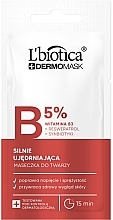 Fragrances, Perfumes, Cosmetics Intensively Firming Express Face Mask with Vitamin B3 - Biotica Dermomask