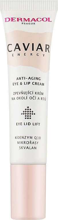 Eye & Lip Cream - Dermacol Caviar Energy Eye and Lip Cream Firming Cream — photo N1