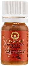 Natural Indian Shampoo "Henna & Tulsi" - Chandi Henna and Tulsi Shampoo (mini) — photo N2