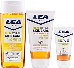 Set - Lea Men Total Skin Care Energy & Care (sh/gel/300ml + f/wash/150ml + f/fluid/50ml) — photo N2