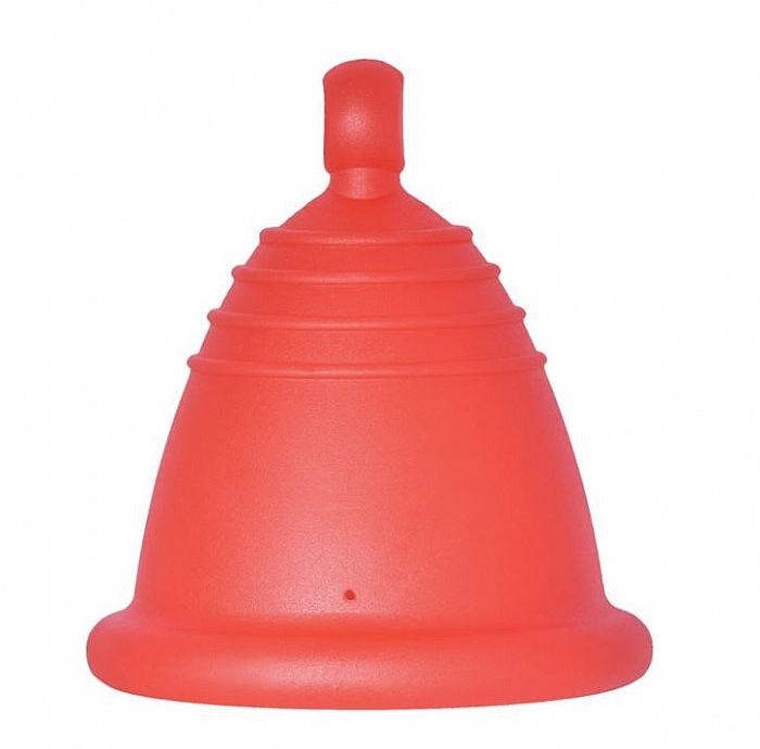 Menstrual Cup with Ball, size XL, red - MeLuna Classic Shorty Menstrual Cup Ball — photo N1