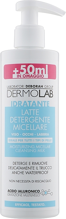 Moisturizing Cleansing Micellar Water - Deborah Dermolab Moisturizing Micellar Cleansing Milk — photo N1