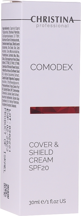 Protective Tinted Face Cream - Christina Comodex Cover & Shield Cream SPF20 — photo N1