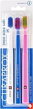 Fragrances, Perfumes, Cosmetics Toothbrush Set, 5460 Ultra Soft, white, blue, light pink - Curaprox