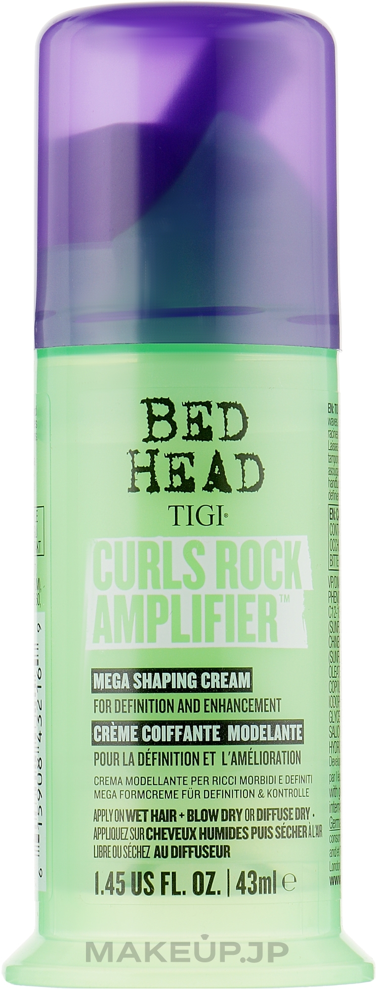 Cream for Curly Hair - Tigi Bed Head Curls Rock Amplifier Curly Hair Cream — photo 43 ml