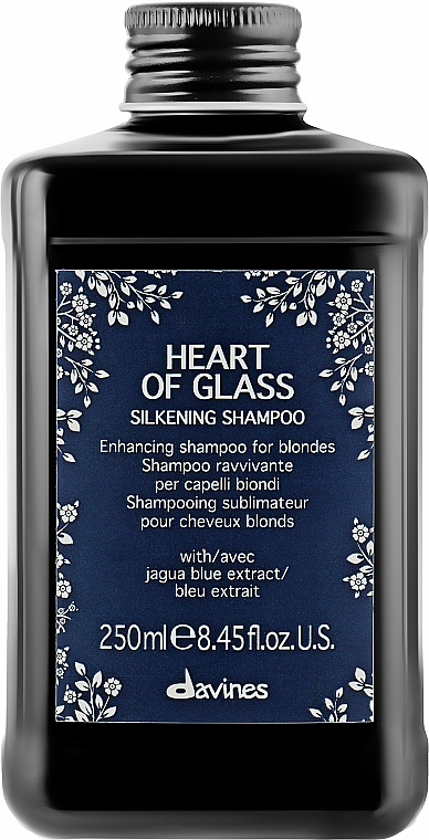 Color Preserving Blonde Shampoo - Davines Heart Of Glass Silkening Shampoo — photo N3