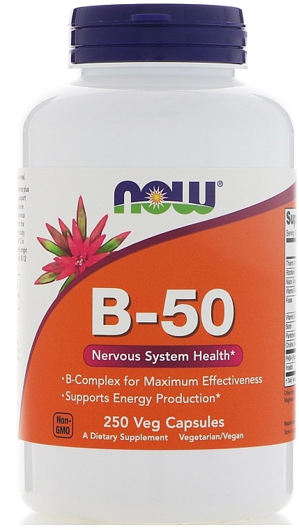 Vitamins B-50 Capsules - Now Foods Vitamin B-50 Capsules — photo N2