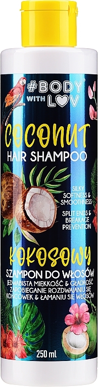 Coconut Oil Shampoo - Body With Love Hair Shampoo Coconut — photo N1