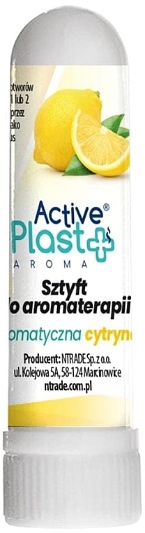 Lemon Nasal Stick - Ntrade Active Plast Aroma — photo N1