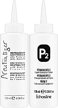 Perm Kit for Colored Hair - Echosline Perm P2 (neutraliz/120ml + perm/100ml) — photo N2