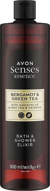 Bergamot & Green Tea Bath & Shower Elixir - Avon Senses Essence Bergamot & Green Tea Bath & Shower Elixir — photo N1