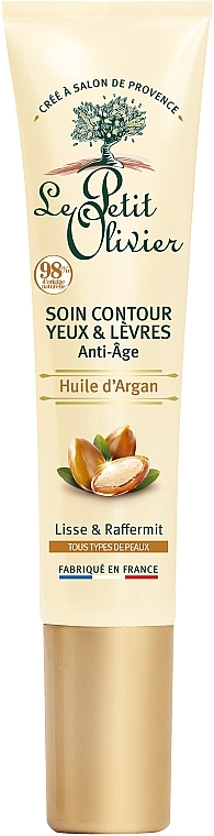 Anti-Aging Eye an lip Contour Cream with Organic Argan Oil - Le Petit Olivier Anti-aging eye and lip contour with Argan oil — photo N1