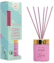 Fragrances, Perfumes, Cosmetics Sea Breeze Reed Diffuser - La Casa de Los Aromas Mikado Oh! Happy Scents Marine Breeze Reed Diffuser