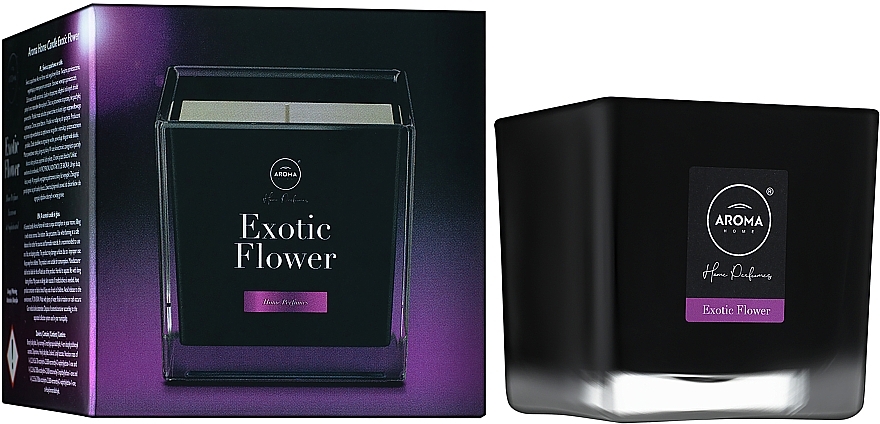Aroma Home Black Series Exotic Flower - Scented Candle — photo N2