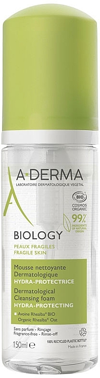 Organic Cleansing Foam - A-Derma Biology Hydra-Protective Cleansing Foam — photo N1