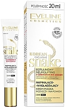 Eye and Lashes Cream Mask - Eveline Cosmetics Korean Exclusive Snake Tightening and Smoothing Cream-Mask With Red Ginseng — photo N1