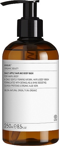 Liquid Body & Hair Soap with Aloe Vera - Evolve Beauty Daily Apple Hair and Body Wash — photo N1