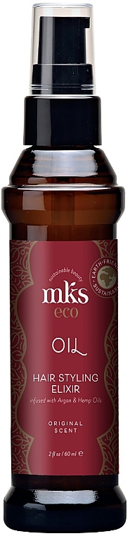 Hair Styling Oil - MKS Eco Oil Hair Styling Elixir Original Scent — photo N1