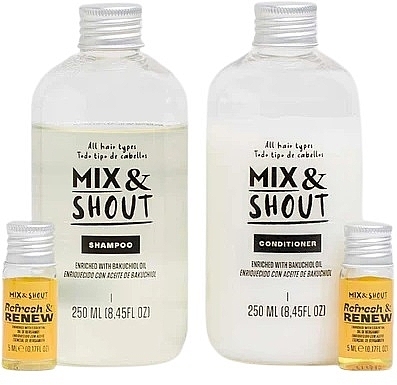 Set for All Hair Types - Mix & Shout Repair Routine (sham/250ml + condit/250ml + ampoul/2x5ml) — photo N2