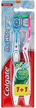Toothbrush Max White Soft, blue + pink - Colgate Max White Soft Polishing Star — photo N1