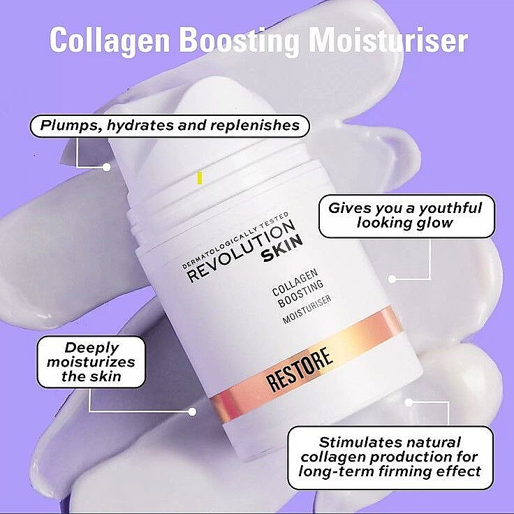 Collagen Moisturizer - Revolution Skin Restore Collagen Boosting Moisturiser — photo N4