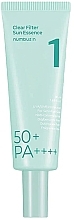 Fragrances, Perfumes, Cosmetics Sunscreen Face Essence - Numbuzin No.1 Clear Filter Sun SPF50+ PA++++