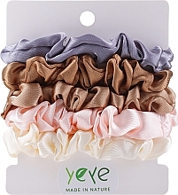 Fragrances, Perfumes, Cosmetics Satin Hair Ties, #14, Pack of 5 - Yeye