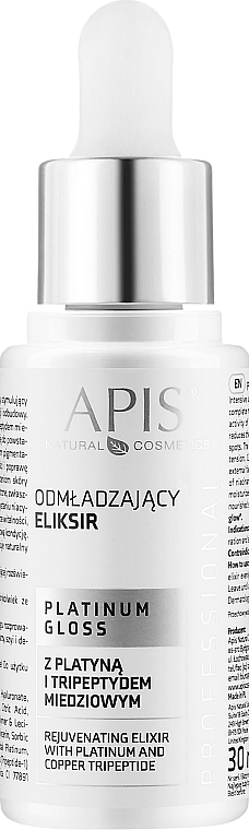 Rejuvenating Face Elixir - APIS Professional Platinum Gloss — photo N1