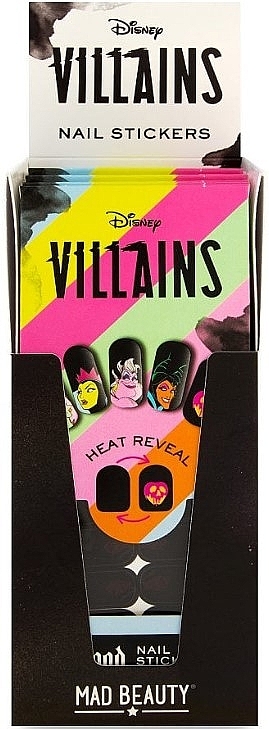 Nail Stickers - Mad Beauty Disney Pop Villains Heat Reveal Nail Sitckers — photo N3