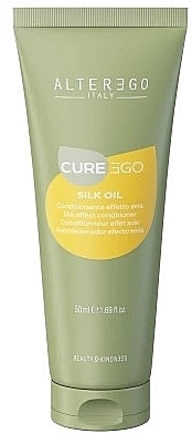 Conditioner for Unruly and Frizzy Hair - Alter Ego CureEgo Silk Oil Silk Effect Conditioner (tube) — photo N1