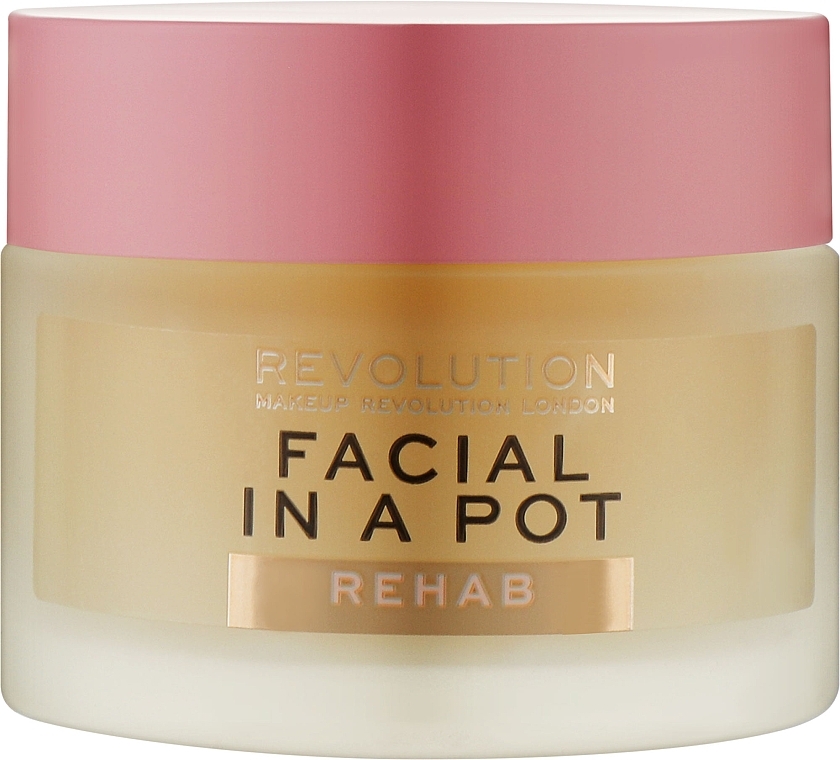 Night Face Mask - Makeup Revolution Rehab Facial In A Pot Mask — photo N1