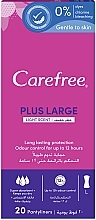 Hygienic Daily Pads, 20pcs - Carefree Plus Large Light Scent — photo N1