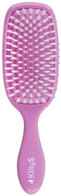 Hair Brush enriched with Raspberry Seed Oil, 500443, pink - Killys — photo N1