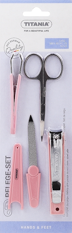 Manicure Set, pink - Titania — photo N1