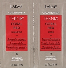 Sample Set - Lakme Teknia Color Refresh Coral Red (sh/10ml + mask/10ml) — photo N2