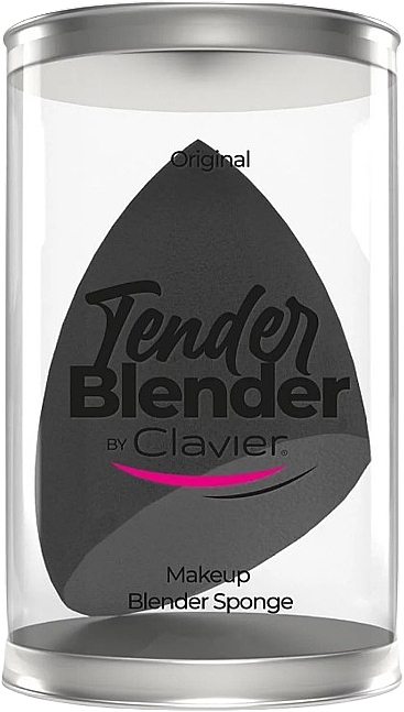 Slanted Makeup Sponge, black - Clavier Tender Blender Super Soft — photo N1