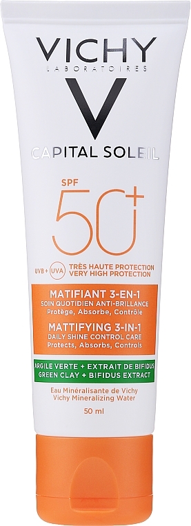 Sun Cream - Vichy Capital Soleil Mattifying 3-in-1 SPF50 — photo N2