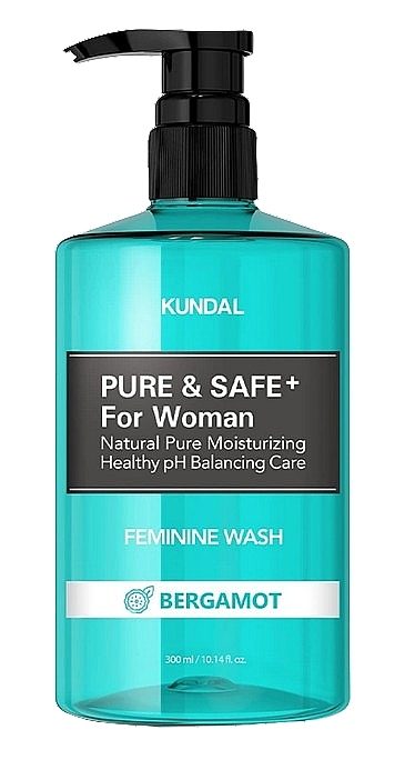 Intimate Hygiene Gel - Kundal Pure & Safe Feminine Wash Bergamot — photo N1