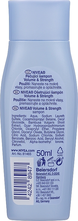 Volumizing Shampoo - NIVEA Volumen & Kraft Shampoo (mini) — photo N2