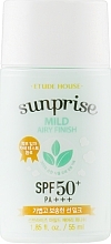 Fragrances, Perfumes, Cosmetics Face Sunscreen - Etude Sunprise Mild Airy Finish SPF50+/PA+++