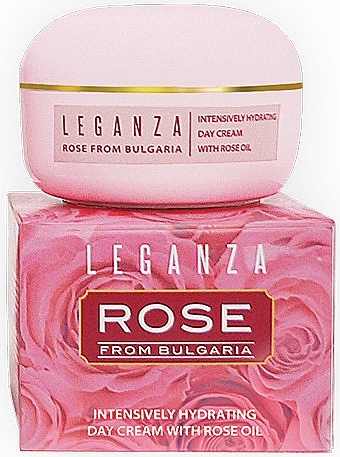 Intensive Moisturizing Day Cream with Rose Oil - Leganza Rose Intensively Hydrating Day Cream — photo N2