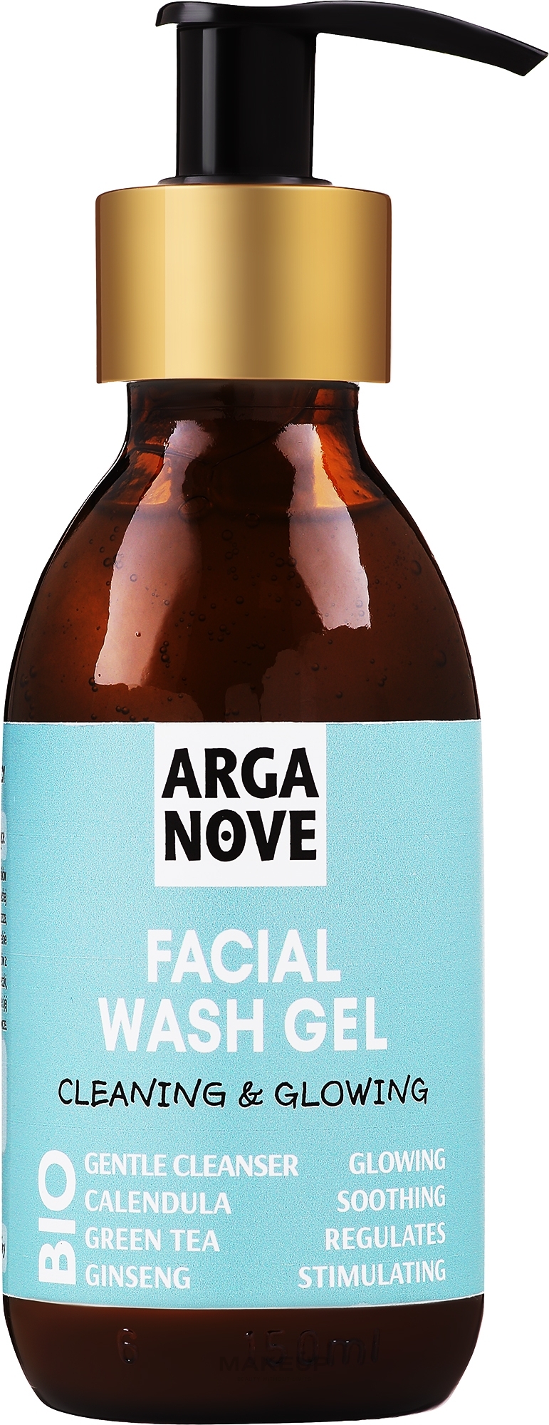 Energizing & Brightening Face Cleansing Gel - Arganove Facial Wash Gel Cleansing & Glowing — photo 150 ml