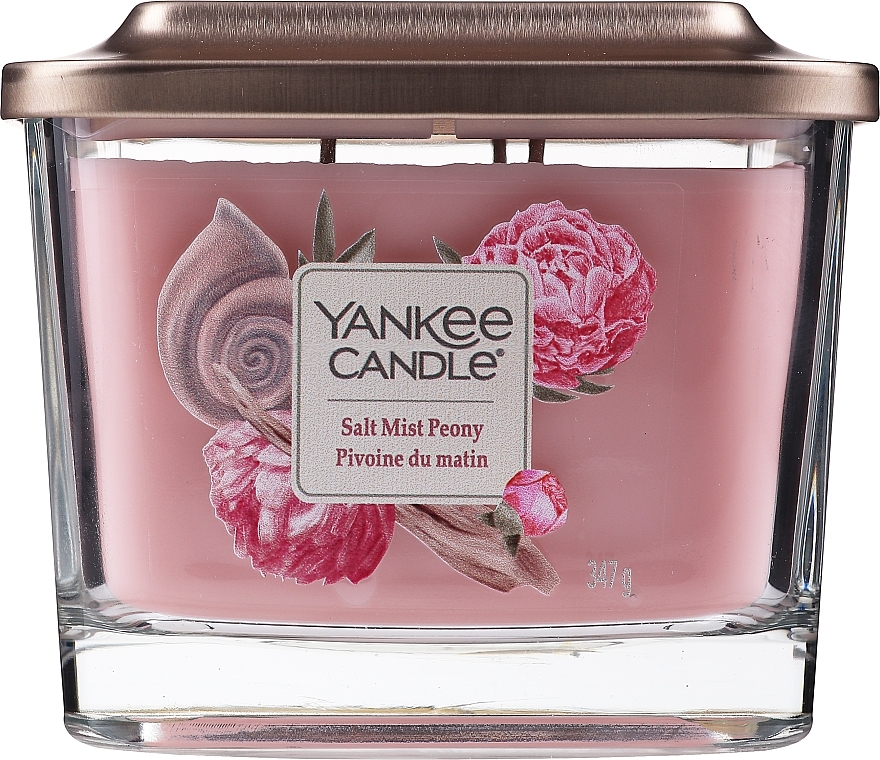 Scented Candle - Yankee Candle Elevation Salt Mist Peony — photo N1