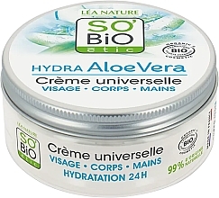 Fragrances, Perfumes, Cosmetics Universal Cream - So'Bio Etic Aloe Vera Universal Cream