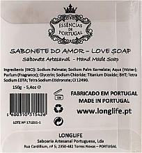 Natural Soap "Heart" in Gift Package - Essencias De Portugal Love Soap Transparent Box — photo N2