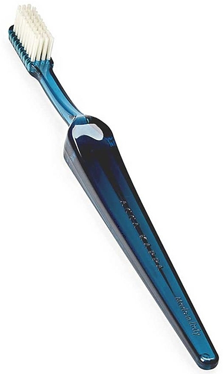 Hard Toothbrush, dark blue - Acca Kappa Vintage Tooth Brush Nylon Hard — photo N1