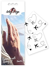 Fragrances, Perfumes, Cosmetics Temporary Tattoo "Plane Set" - Arley Sign