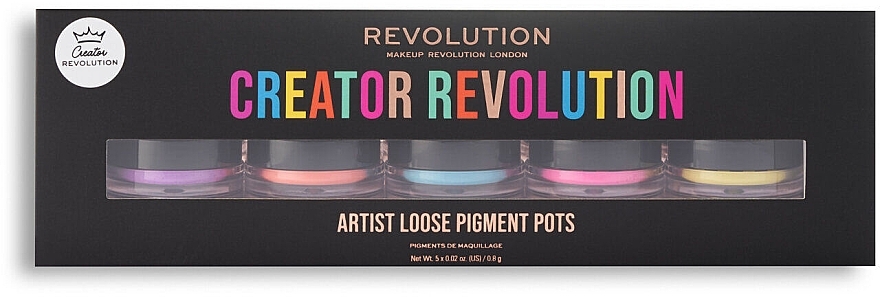 Pigment Set - Makeup Revolution Creator Revolution Artist Pigment Pot Set (pigment/5x0.8g) — photo N4